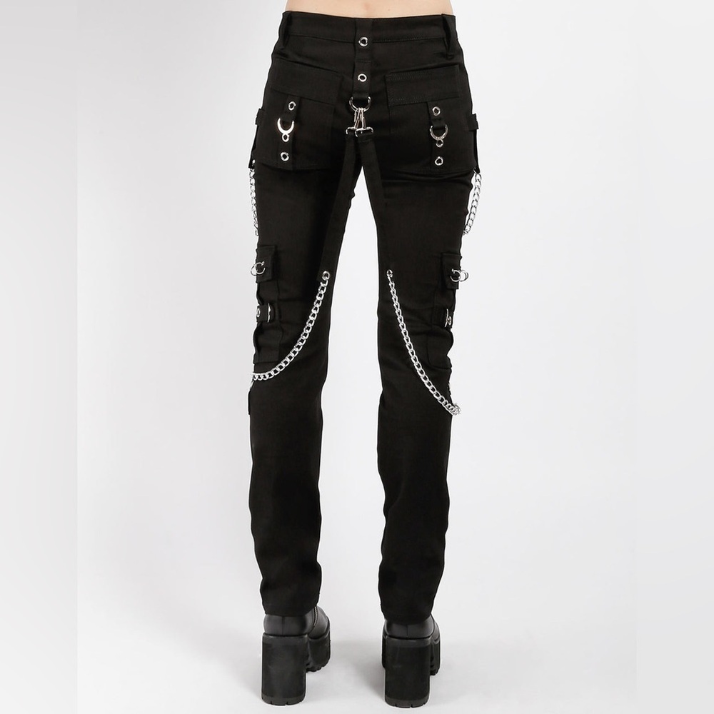 Tripp NYC Black and Red Label NO EXCUSE Pants Size M - Picture 3 of 10